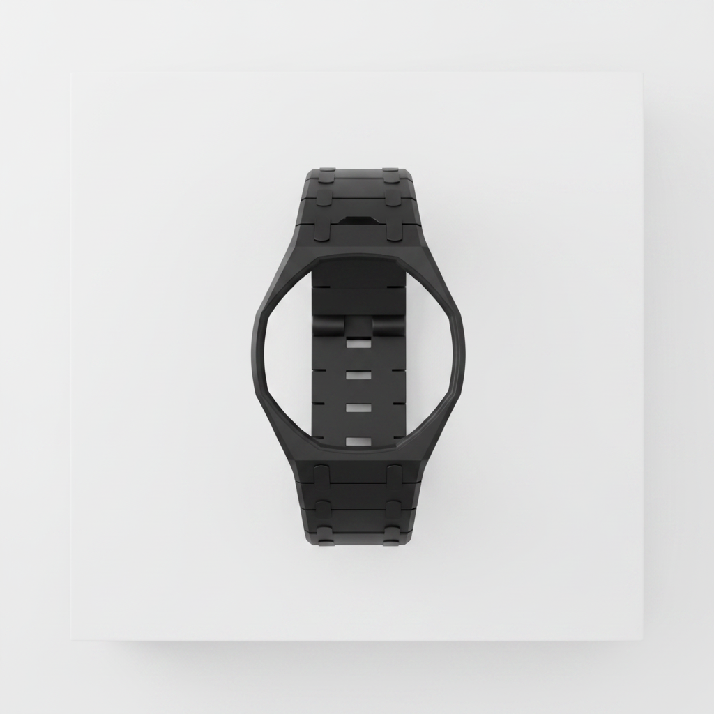 Sora CrownFit Strap - Black on White Table