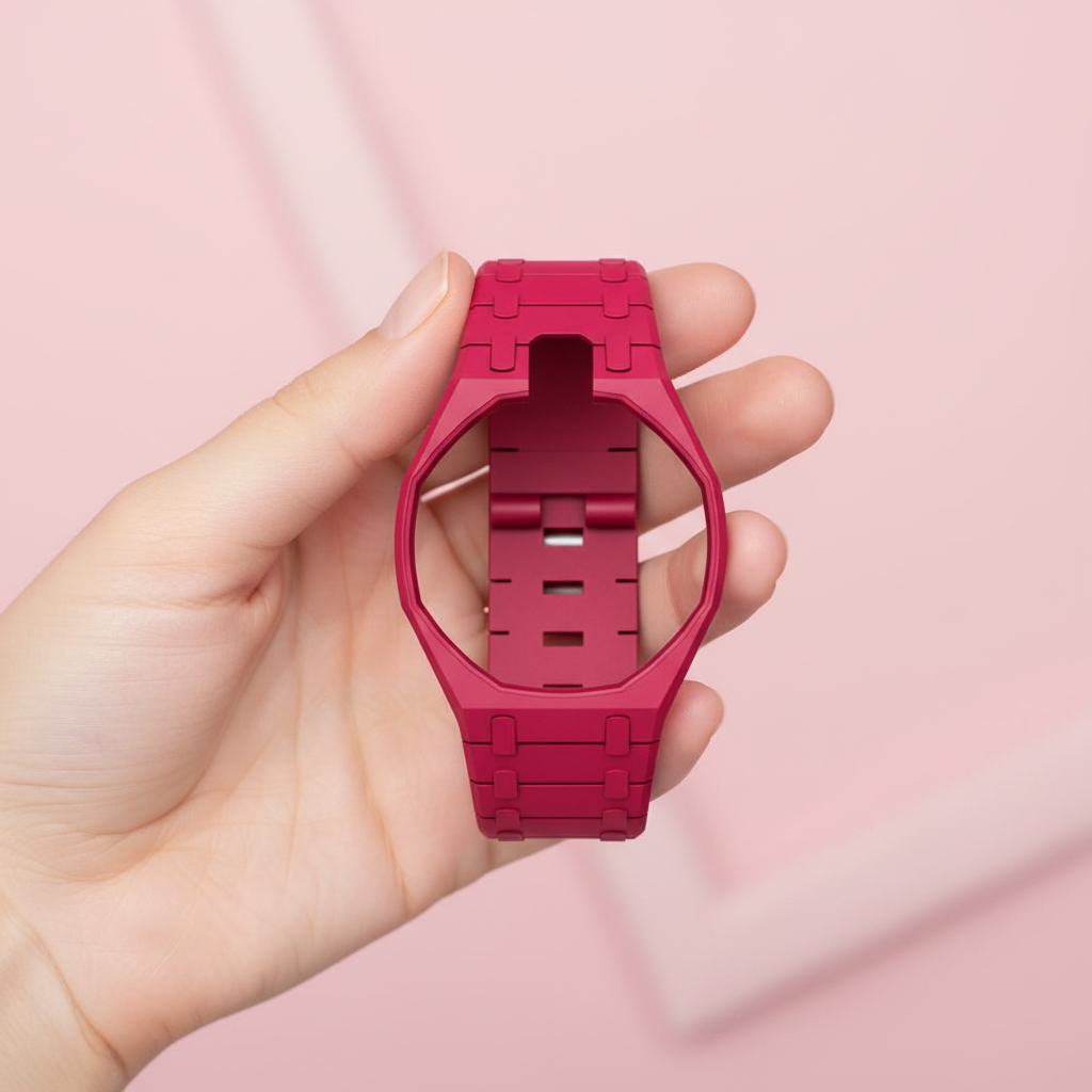 Sora CrownFit Strap - Pink Hand Pastel Background